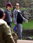 Pregnant Actress Natalie Portman Goes For A Hike At Griffith Park with a friend