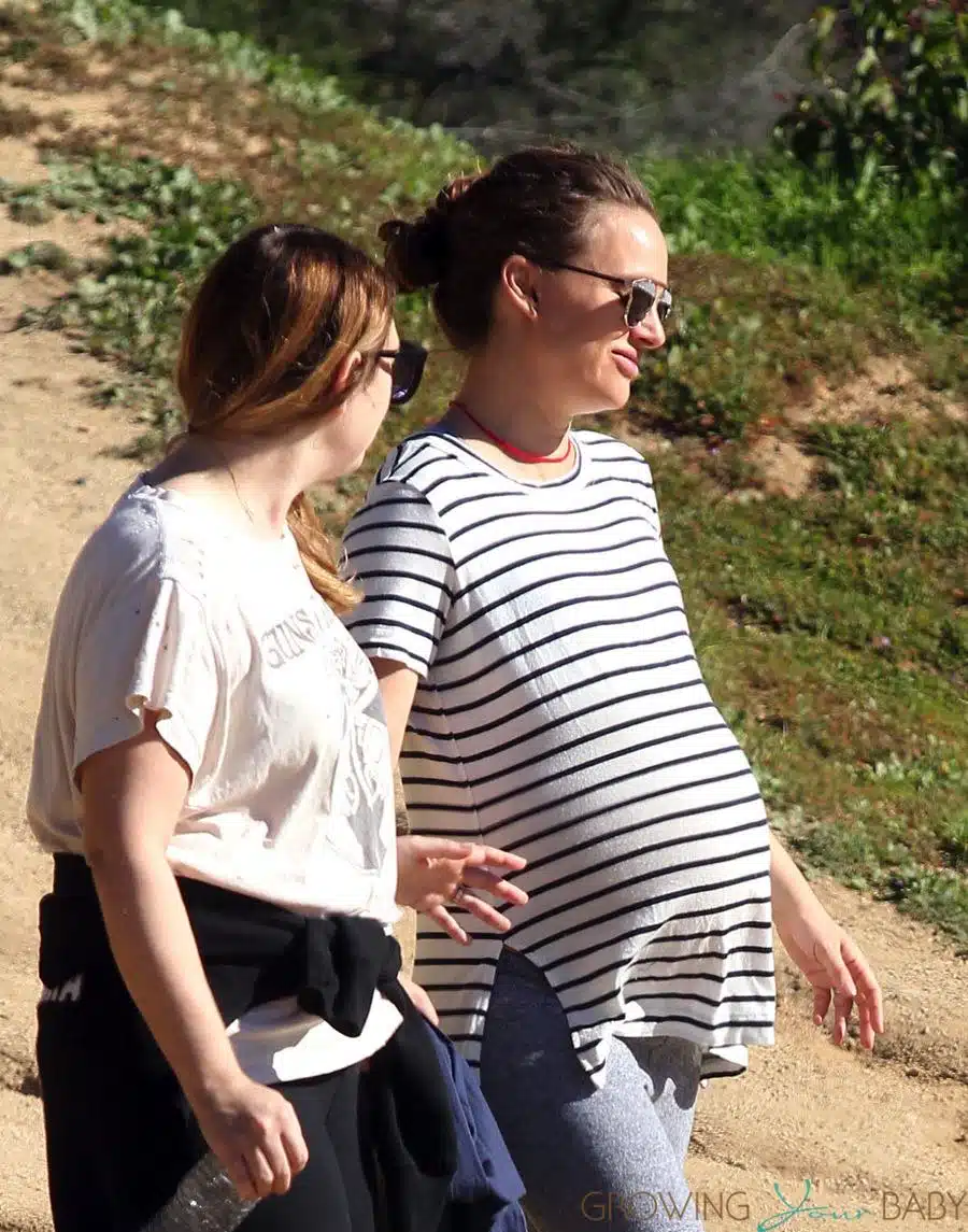 Pregnant Natalie Portman Out For A Morning Hike in LA