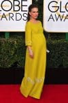 Pregnant Natalie Portman at the 74th Annual Golden Globe Awards