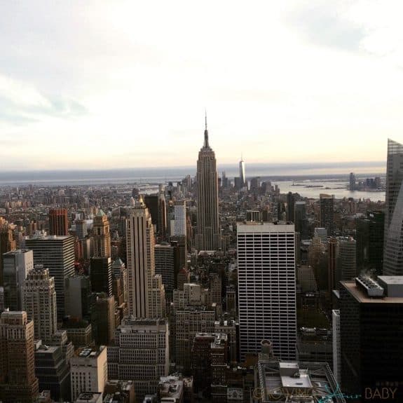 View of Empire State building from Top of the Rock