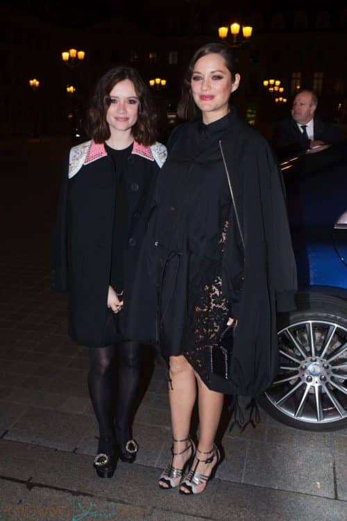 pregnant Marion Cotillard and Marilyn Lima at Revelations Cesars 2017 In Paris