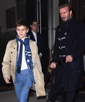 David Beckham and son Romeo out in NYC