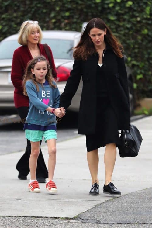 Jennifer Garner attends church service with her kids and Estranged husband Ben Affleck on Super Bowl Sunday