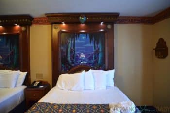 WDW Port Orleans Riverside Royal Room - bed