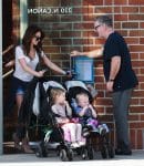 Alec Baldwin steps out in Beverly Hills with wife Hilaria Baldwin and kids Carmen & Rafael