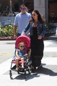 Tamara Ecclestone strolls with her daughter in LA