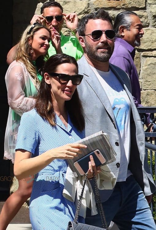 Ben Affleck and Jennifer Garner leave church together after Easter Service