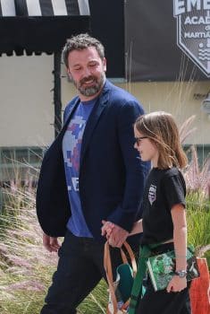 Ben Affleck with daughter Violet at Karate