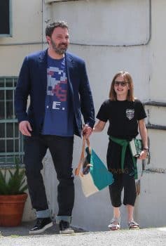 Ben Affleck with daughter Violet at Karate