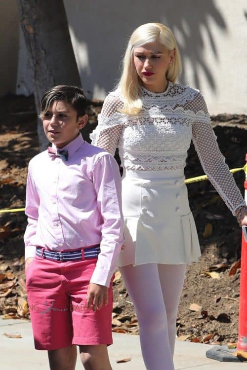 Gwen Stefani leaves Sunday Service with her son Kingston Rossdale