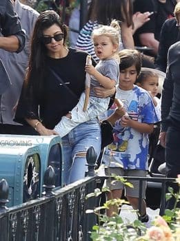 Kourtney Kardashian celebrates her birthday at Disneyland with sons Mason and Reign