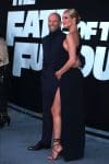 Pregnant Rosie Huntington-Whiteley and Jason Statham pose at the premiere of 'The Fate Of The Furious'