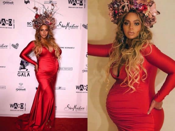 Very pregnant Beyonce at the inaugural Wearable Art Gala LA