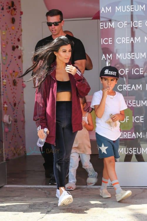 Kourtney Kardashian takes Mason and Penelope to the Ice Cream Museum
