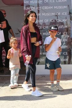 Kourtney Kardashian takes Mason and Penelope to the Ice Cream Museum