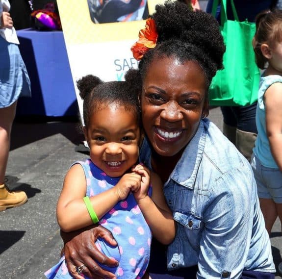 Alysia Montano with daughter Linnea