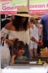 Jenna Dewan and her daughter Everly Tatum enjoy a day at the farmer's market in LA