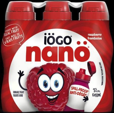 recalled iogo nano Raspberry Drinkable Yogurt
