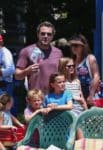 Ben Affleck and Jennifer Garner take their kids Violet, seraphina and Sam to 4th of July Parade