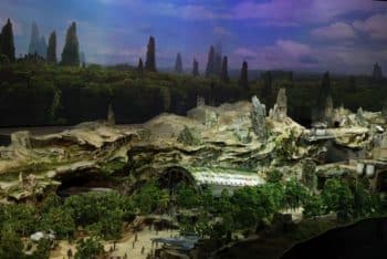 Detailed Model of Star Wars-Themed Lands at Hollywood Studios from D23 3