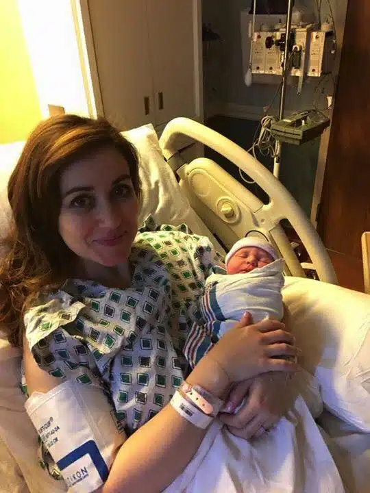 Dr. Amanda Hess with baby Ellen