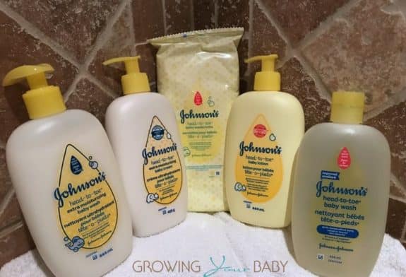 Johnson's Head To Toe Extra Moisturizing skin care routine