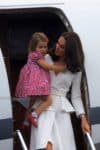 The Duchess of Cambridge arrives in Poland with Princess Charlotte