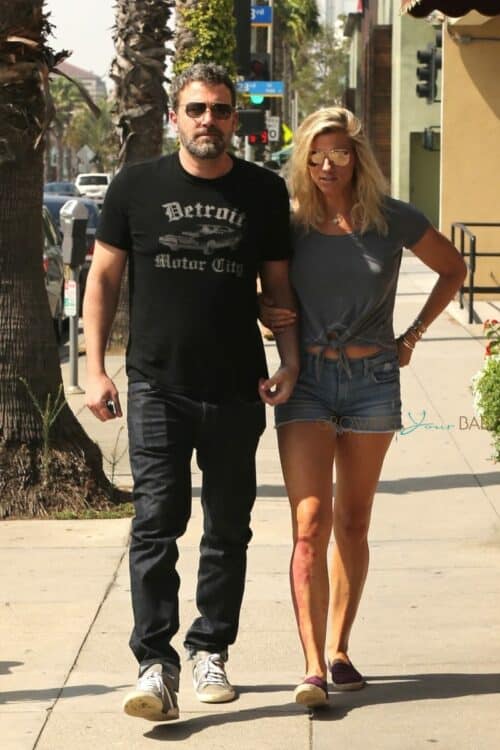 Ben Affleck and Lindsay Shookus enjoy their Saturday morning together arm in arm