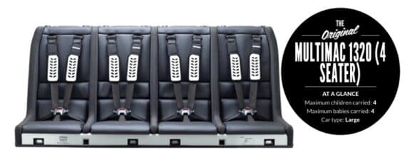 Multimac 4 across car seat unit