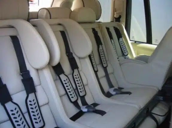 Multimac 4 across car seat unit with minimac baby car seat