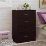Ameriwood Mainstays chest of drawers in black forest- 5412012WP, 5412012PCOM, 5412026PCOM