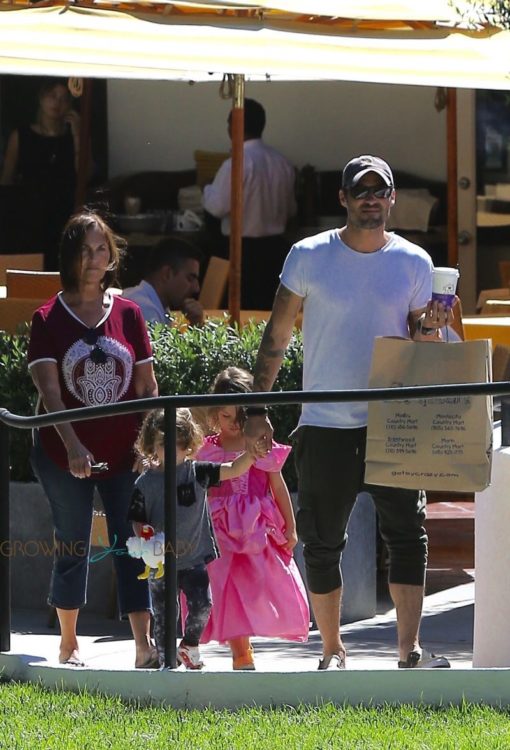 Brian Austin Green and sons go shopping at Malibu Country Market