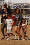 Kourtney Kardashian at Malibu CHili Cookout with kids Mason and Penelope Disick