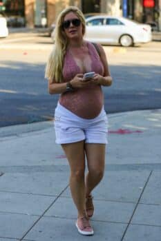 Pregnant Heidi Montag arrives at Kristin Cavallari's Uncommon James pop up