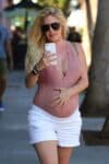 Pregnant Heidi Montag arrives at Kristin Cavallari's Uncommon James pop up in LA