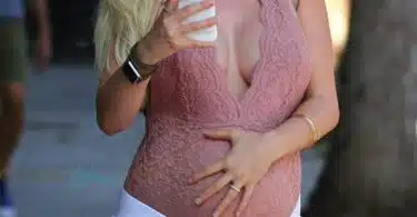 Pregnant Heidi Montag arrives at Kristin Cavallari's Uncommon James pop up in LA