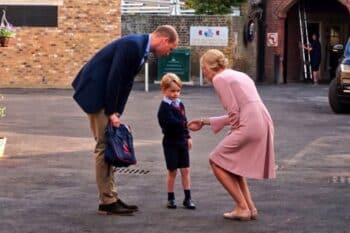 Prince George attends Thomas's Battersea on his first day of school