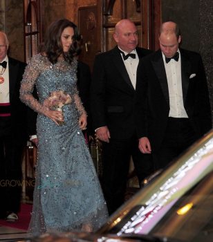 Duke and Duchess of Cambridge are seen leaving the Royal Variety Performance in London