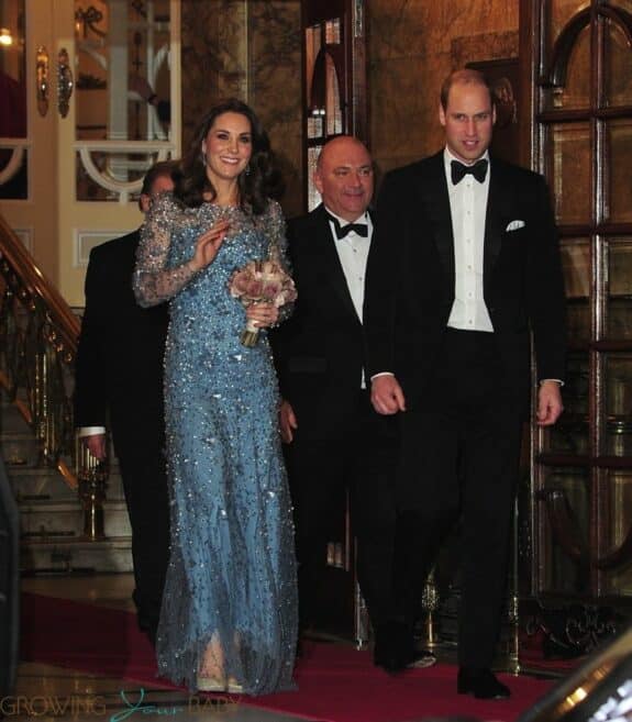 Duke and Duchess of Cambridge leaving Royal Variety Performance
