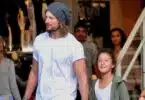 Gabriel Aubry enjoys an afternoon of shopping with daughter Nahla f