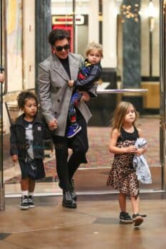 Kris Jenner takes her grandkids North, Penelope and Reign to the movies in Calabasas