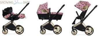 cybex by jeremy scott cherub collection - priam pink