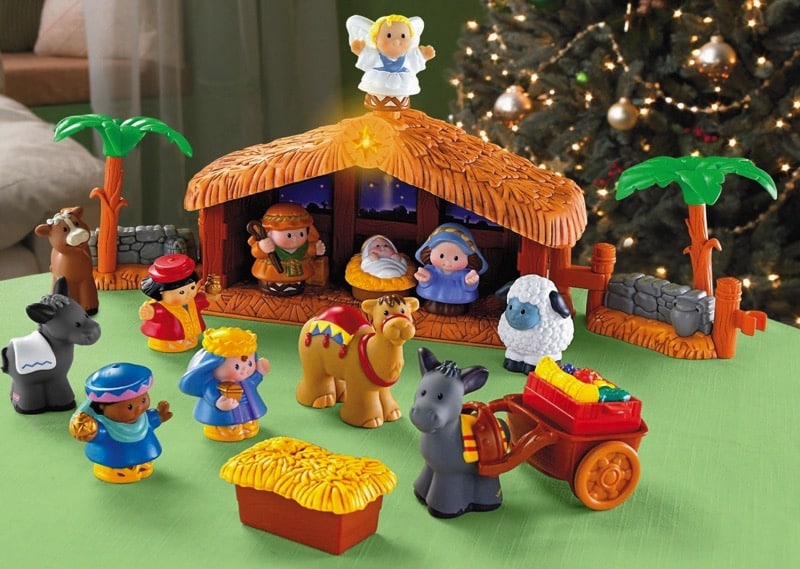 fisher price christmas nativity set