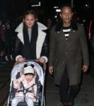 Chrissy Teigen and John Legend take Luna out for Lure Fishbar