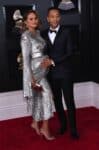 Pregnant Chrissy Teigen and John Legend attend the 60th Annual GRAMMY Awards at Madison Square Garden in New York City.