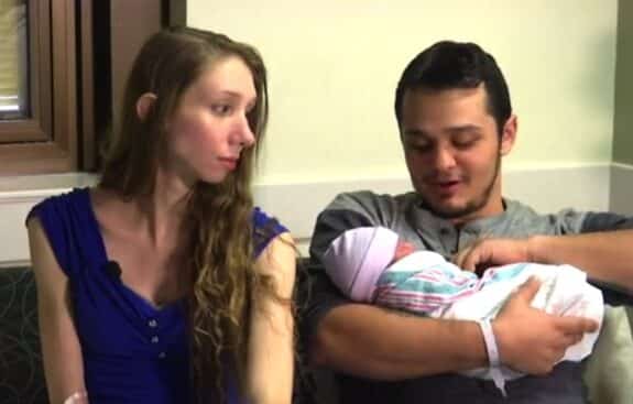 Tiffani Von Glahn with fiance Carl and baby Anastasia