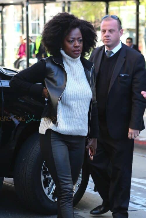 Viola Davis attends the Los Angeles Women's March 2018