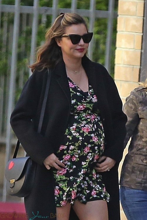 A Very Pregnant Miranda Kerr meets friends for lunch in LA