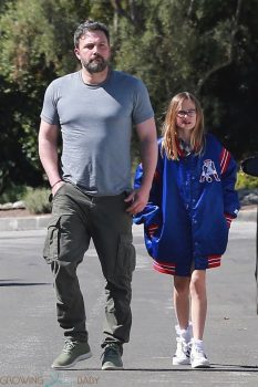 Ben Affleck house hunts with daughter Violet