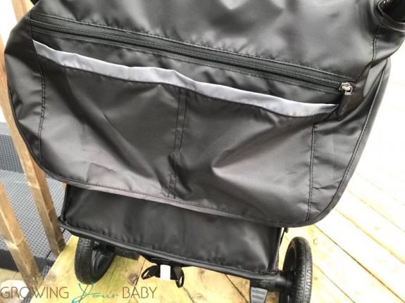 Britax B-Free Stroller review - back of stroller pockets
